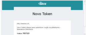 email token